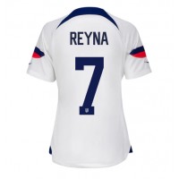 Fotbalové Dres Spojené státy Giovanni Reyna #7 Dámské Domácí MS 2022 Krátký Rukáv